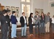 (da esq. para dir.) O orador da Feira, Luís Rubira; o patrono, Vitor Ramil; o vice-presidente da CPL e sócio-gerente da Livraria Mundial, Marcos Macedo; o presidente da CPL, Cláudio Donow; a organizadora Theia Bender; o prefeito Eduardo Leite; a vice Paul