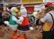Já no Esporte Clube São Lourenço, Bier’s Band e os mascotes da festa recepcionaram o público