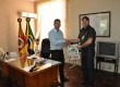Luis Henrique Pereira da Silva recebeu o diretor do Jornal Tradição Regional, Adilson Cruz