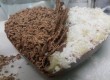 Mais uma criação do cardápio da Saudáveis Gordices: Ovo em formato de coração com duplo recheio de mousse com beijinho