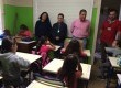(da dir. para esq.) O auxiliar Juarez Fuentes, o juiz Marcelo Cabral, o escrivão Luis Renato Souza e a mediadora Ana Paula Campos conversaram com as crianças sobre direitos, deveres e cidadania