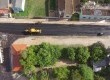 Avenida Flores da Cunha recebe as melhorias com camada asfáltica