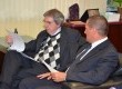 O Juiz Marcelo Malizia Cabral (dir) entregou a carta de reivindicações ao desembargador Luiz Felipe Silveira Difini