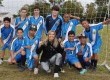 Escola Municipal Margarida Gastal - Campeão Infantil Masculino - Atletas - Rodrigo, Lucas Miguel, Guilherme, Henri Samuel, Kauã Bart, Bruno Machado, Eduardo, Henrique, Kadú, Luquinhas e Professora Angelita Corvello;