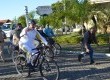 Dirceu Hartwig conduziu o símbolo de bicicleta por 2 quilômetros