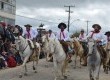 Cavalarianos desfilaram para multidão