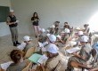 Alunos tiraram dúvidas com a equipe da BM