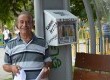 Ponto de troca foi inaugurado junto à parada de ônibus da praça central