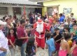 Público da Escola Rural Atanagildo Domingues festejou durante o evento junto com o Papai Noel