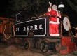 Chegada do Papai Noel de trem