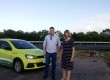 Prefeita Selmira Fehrenbach e engenheiro de Ecosul Ramon Becker