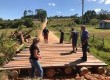 Ponte velha foi desmanchada e construída uma nova no local em tempo recorde