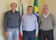 O prefeito Leonir Baschi, o vice Luiz Carlos Lichtnow e o secretário Loutar Prieb