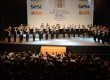 Cerca de 1.300 pessoas lotaram o Theatro Guarany para prestigiar o concerto da Orquestra de Metais Lyra na abertura do evento