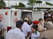 As ambulâncias prestaram os primeiros atendimentos ainda no local