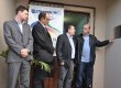 Descerramento da placa em homenagem aos 30 anos (da direita para esquerda: Clóvis Victória, Lino Moura, Claudio Victória e Emerson Britto)