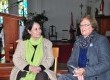 Elenice Gallas, coordenadora da festa, e Leonila Seus, coordenadora paroquial, juntas na organização da celebração