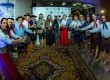Sócios do Grupo Uvel, juntamente com o prefeito de Pelotas Eduardo Leite e a vice-prefeita Paula Mascarenhas, durante a celebração da conquista